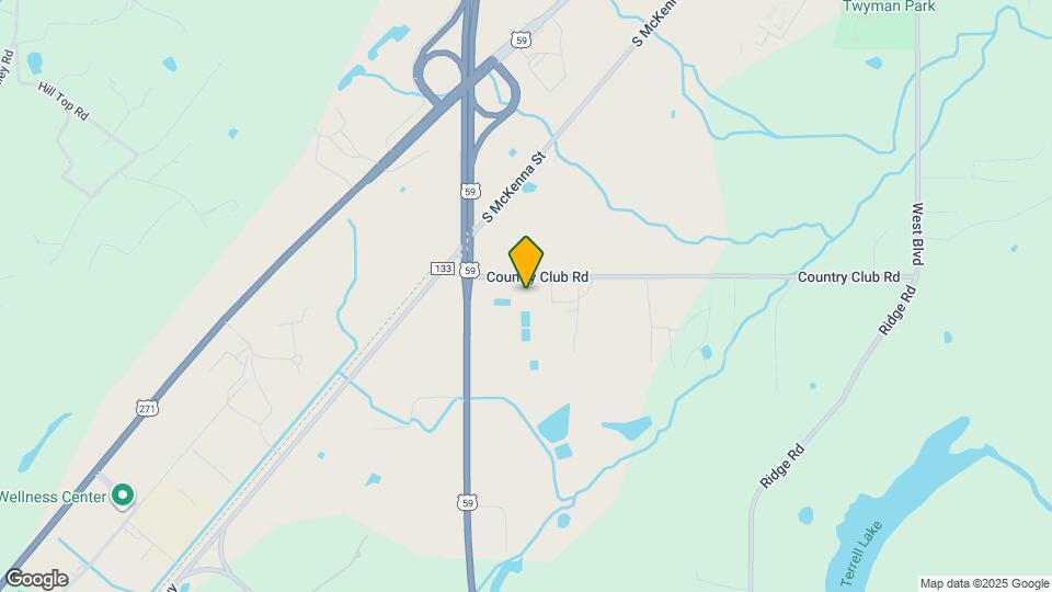 625 Country Club Rd Map and Location Details