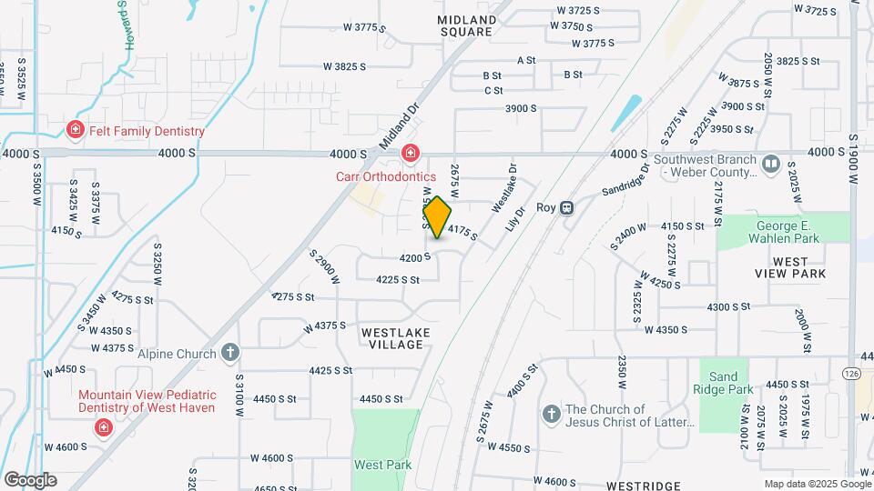 2702 W 4200 S Map and Location Details