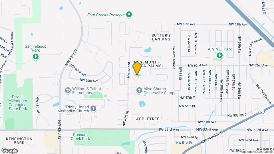 6048 NW 36th Terrace Map and Location Details