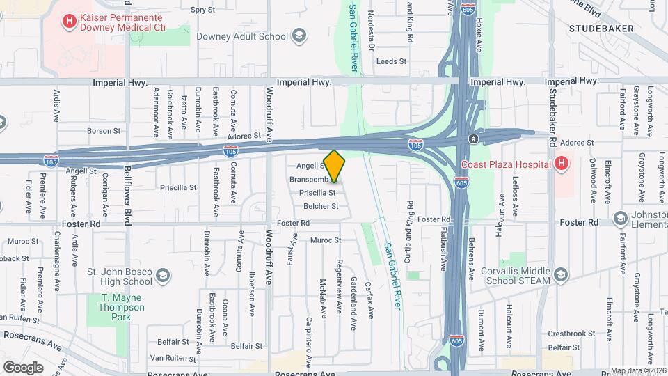 10279 Priscilla St, Unit A Map and Location Details