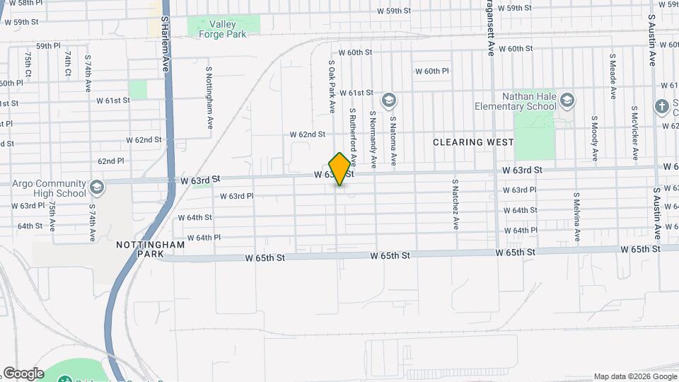 6319 S Oak Park Ave, Unit 1A Map and Location Details