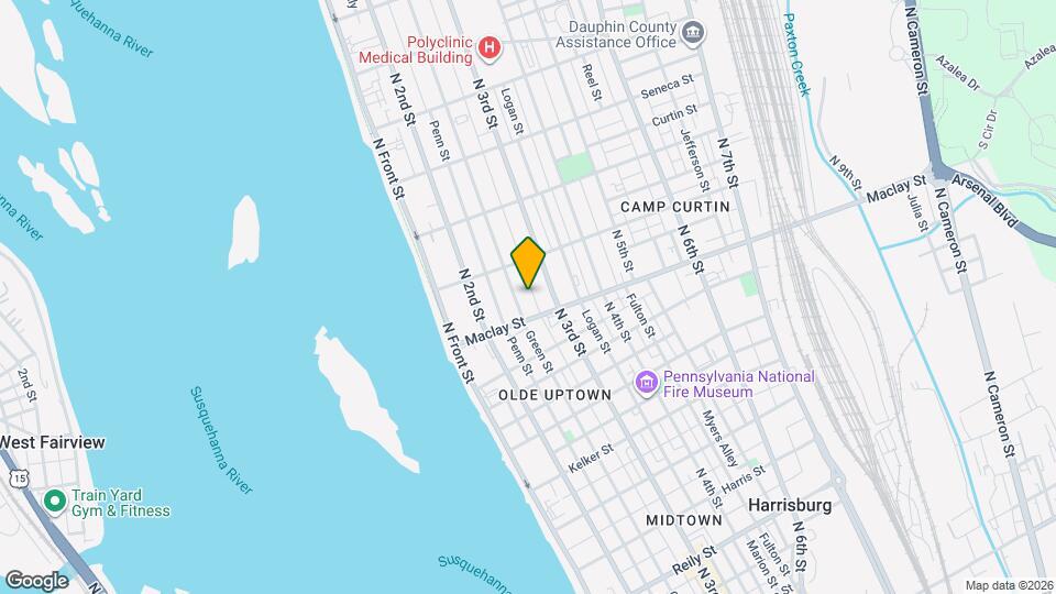 2122 Susquehanna St Mapa y Detalles de la Ubicación