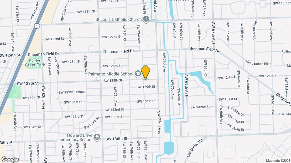 7280 SW 128th St Map and Location Details
