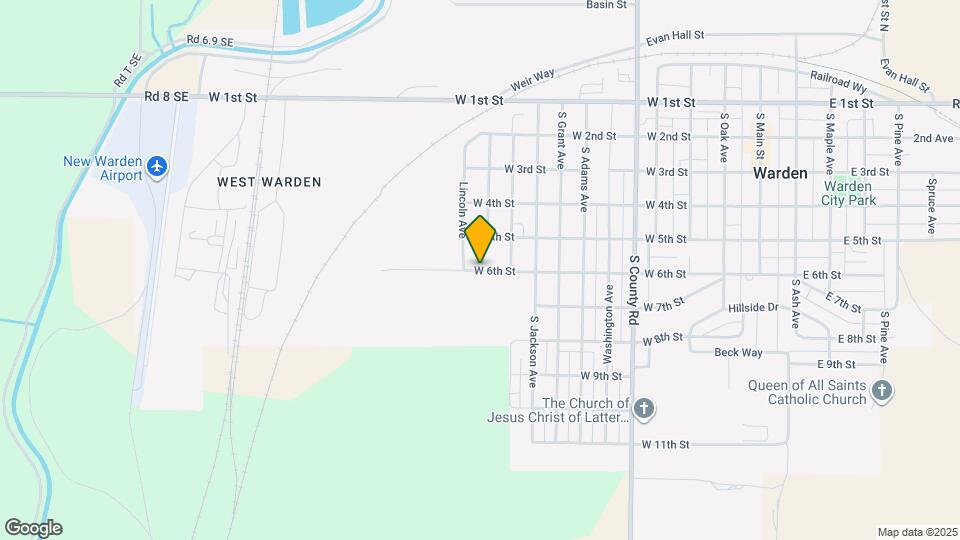 802 W 6th St Map and Location Details