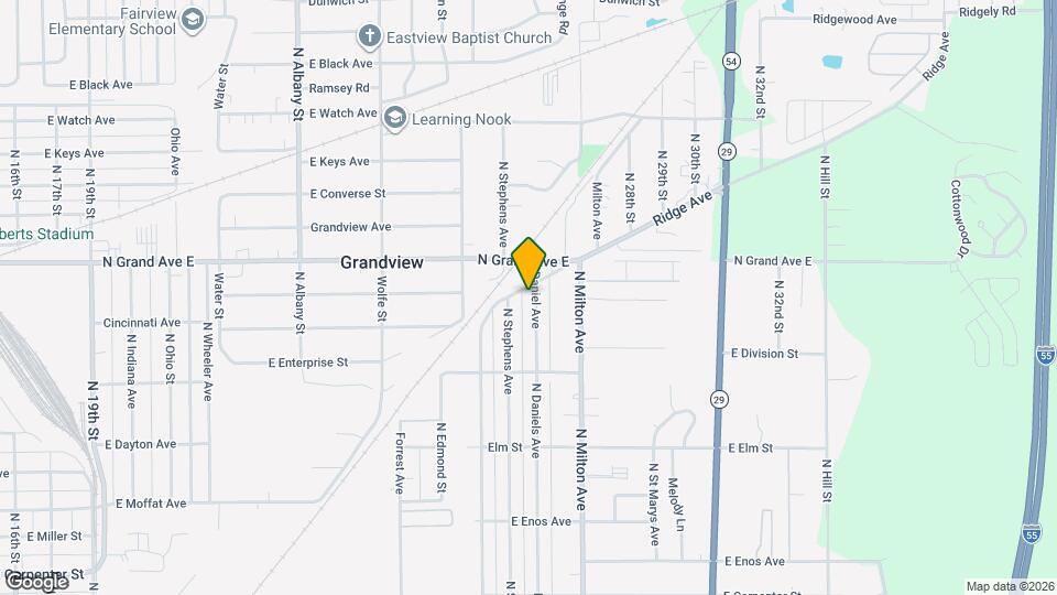 1227 N Daniels Ave Mapa y Detalles de la Ubicación