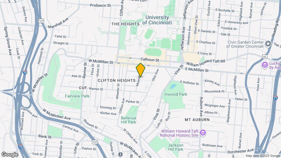 2408 Moerlein Ave Mapa y Detalles de la Ubicación