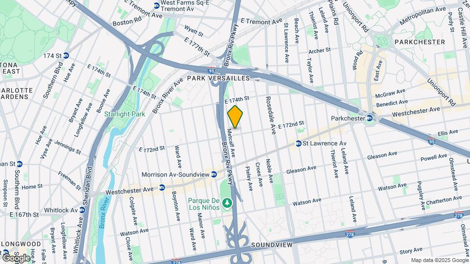 1669 E 172nd St Mapa y Detalles de la Ubicación