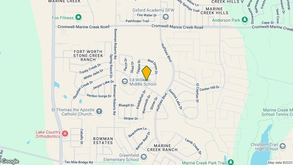 6109 Paddlefish Dr Map and Location Details