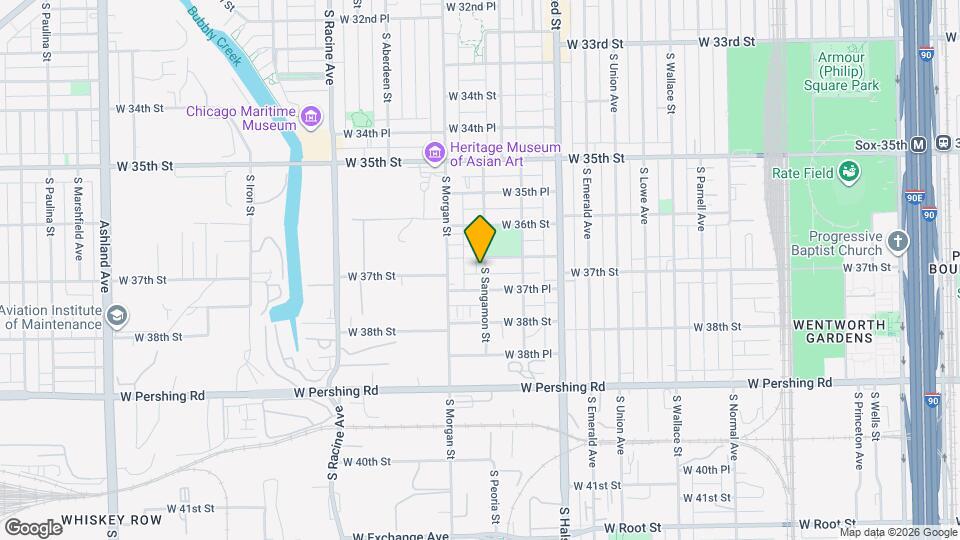 3710 S Sangamon St Map and Location Details