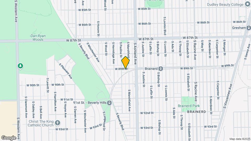 1637 W 89th St Mapa y Detalles de la Ubicación