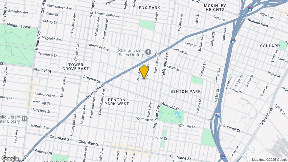 2921-2923 Ohio Ave Map and Location Details