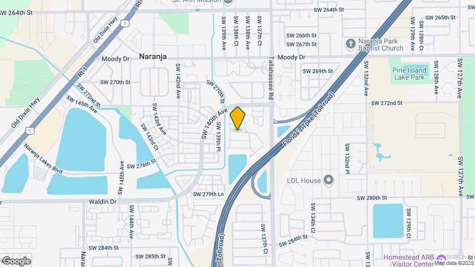 13850 SW 274th Terrace Mapa y Detalles de la Ubicación