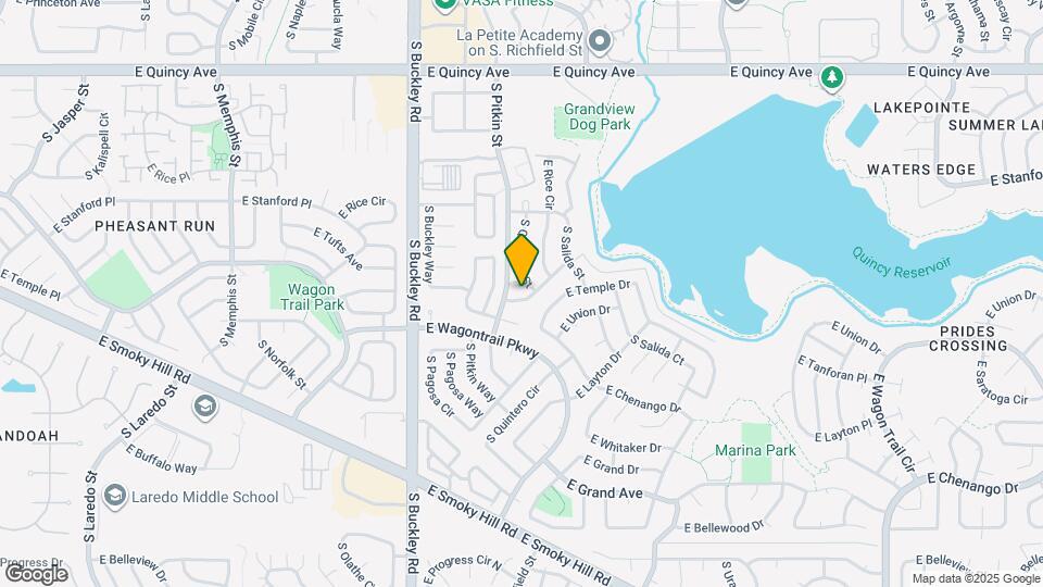 17163 E Tufts Ave Mapa y Detalles de la Ubicación