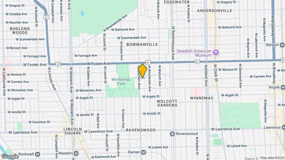 5055 N Damen Ave, Unit 2E Map and Location Details