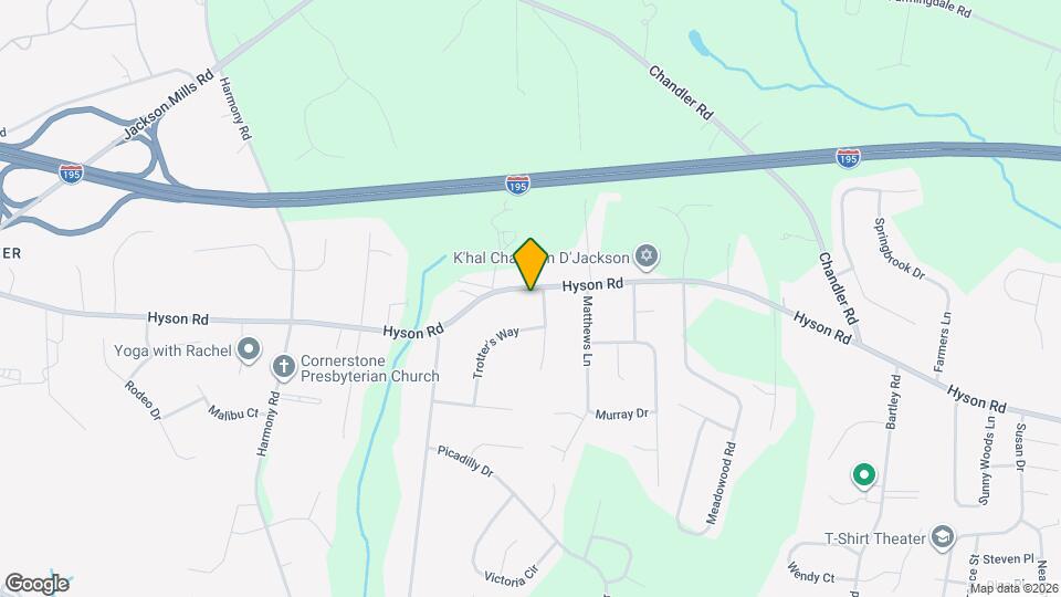 721 Hyson Rd Map and Location Details