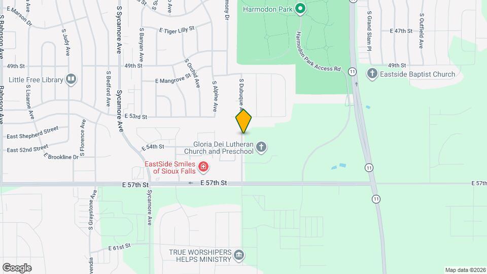 4513 S Dubuque Ave Map and Location Details