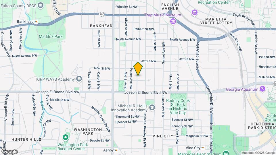 387 Andrew J Hairston PL NW Map and Location Details