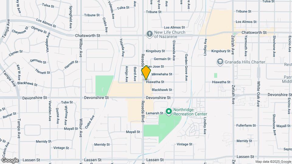 18601 Hiawatha St Map and Location Details