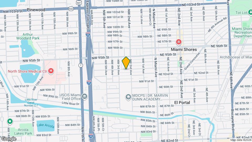 242 NW 93rd St Map and Location Details