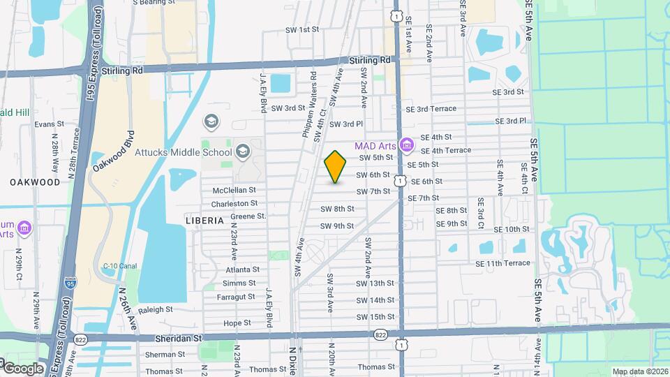 250 SW 7th St Map and Location Details