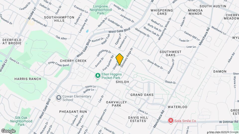 8400 Seminary Ridge Dr Map and Location Details