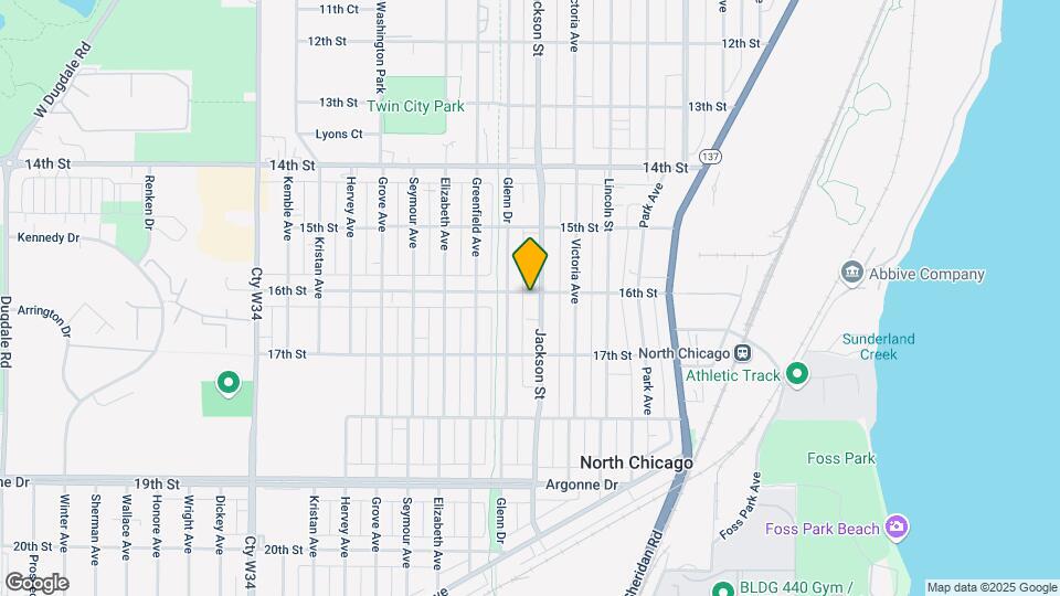 1600 Jackson St Map and Location Details