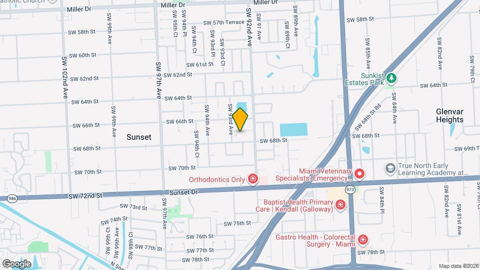 9275 SW 67th St Mapa y Detalles de la Ubicación