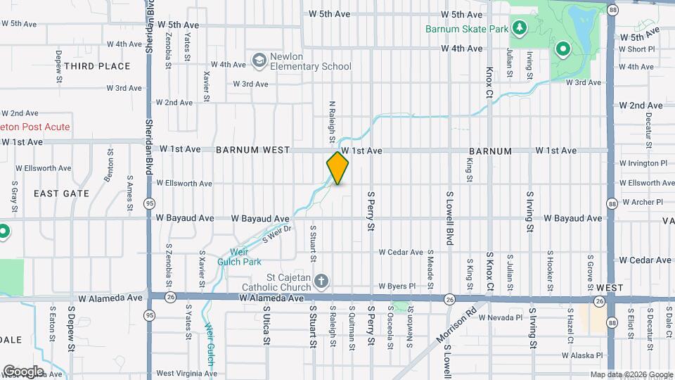 4140 W Ellsworth Ave Map and Location Details