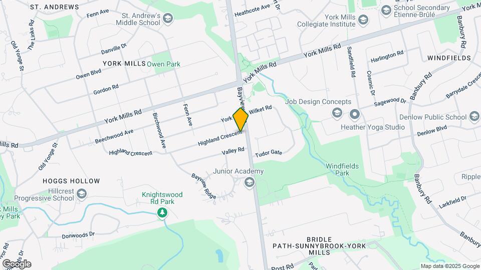 155 Highland Crescent Map and Location Details