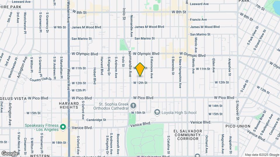 1142 S Mariposa Ave Map and Location Details