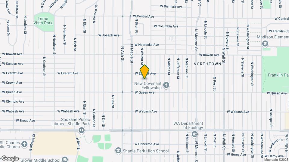 5208 N Walnut St Map and Location Details