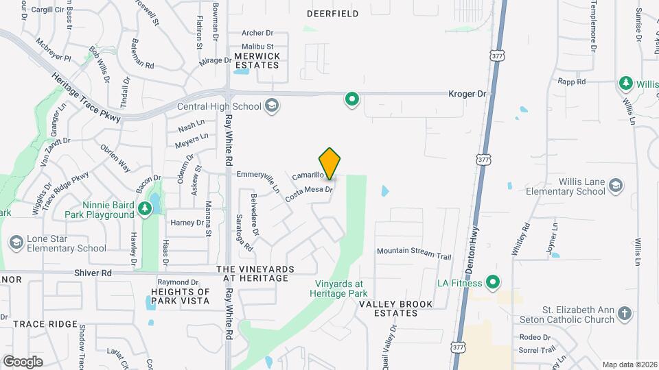 5537 Costa Mesa Dr Map and Location Details