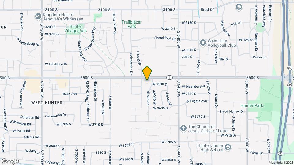 6593 W 3500 S Map and Location Details