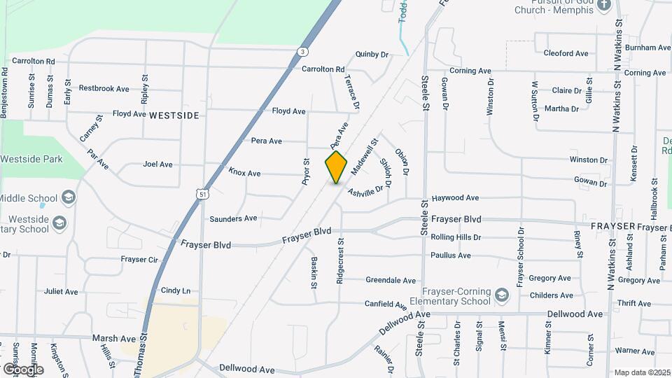3429 Madewell St Map and Location Details