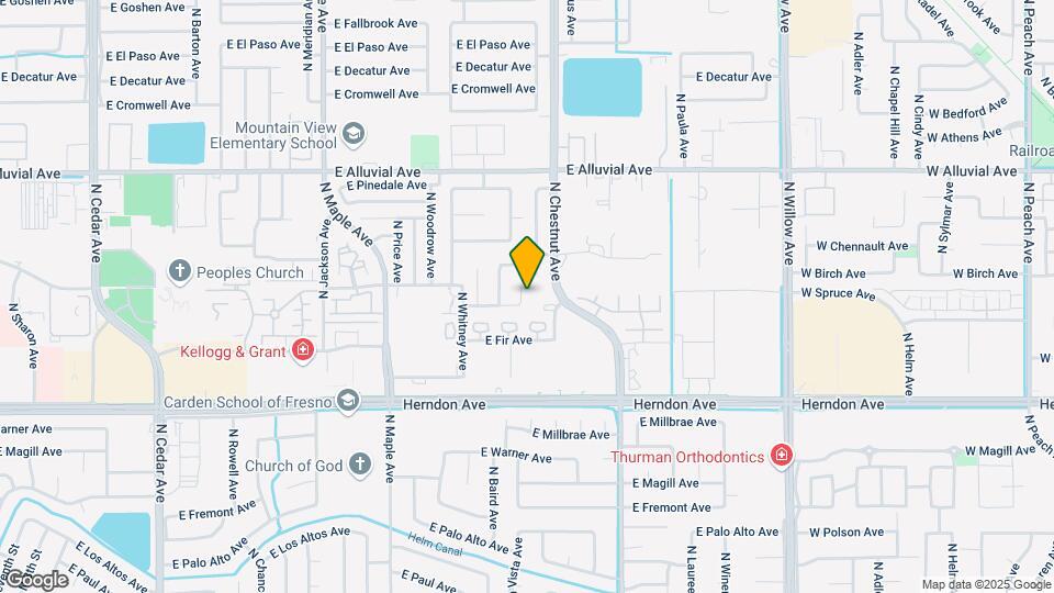 7224 N Bonadelle Ave Map and Location Details