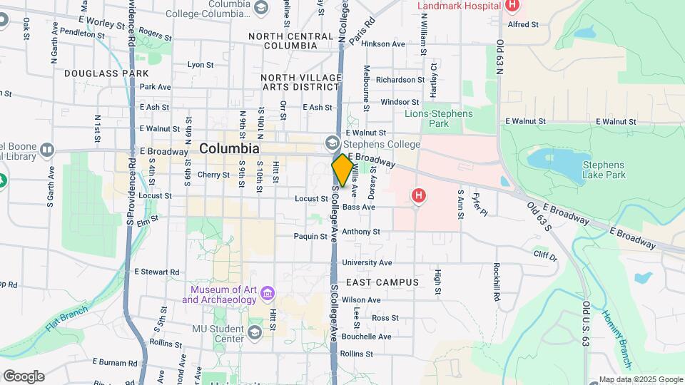 108 S College Ave Map and Location Details