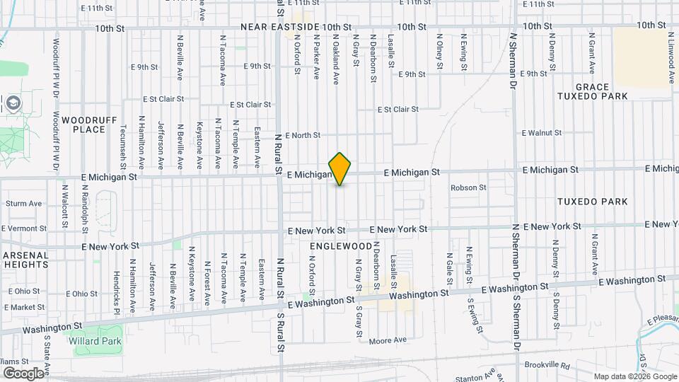 431 N Oakland Ave Map and Location Details