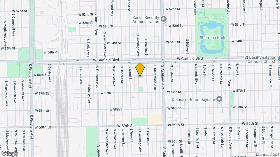 5609 S Hermitage Ave Map and Location Details