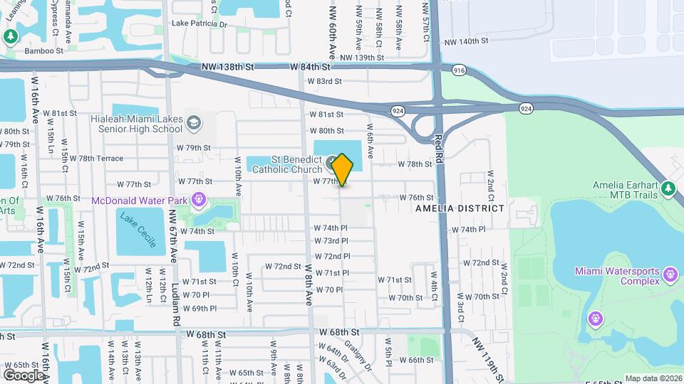 695 W 76th St Map and Location Details