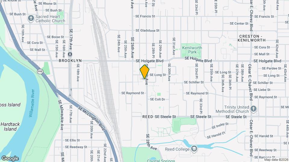 4737 SE 28th Ave Map and Location Details