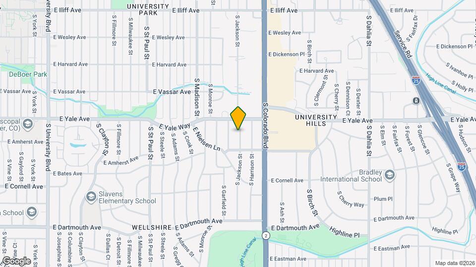 2741 S Jackson St Map and Location Details