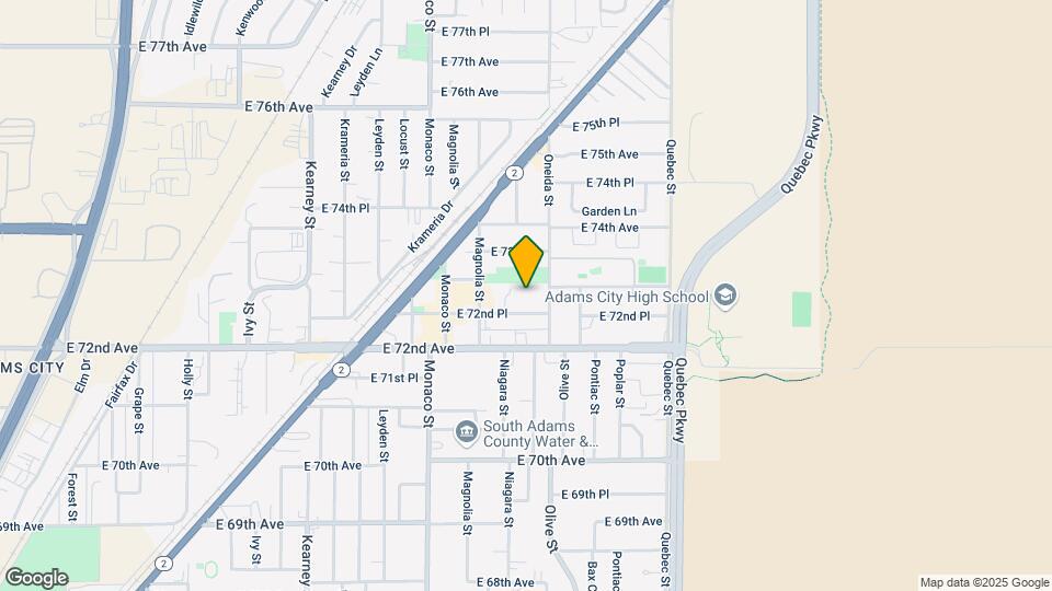 6751 E 72nd Pl Map and Location Details