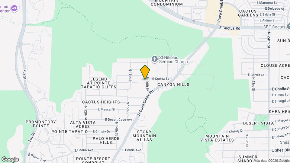 11430 N 16th St Map and Location Details