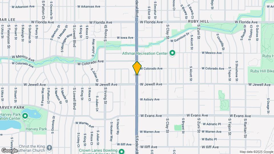 1855 S Federal Blvd Mapa y Detalles de la Ubicación