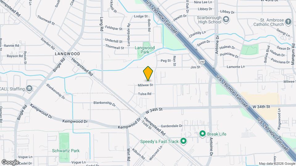 6320 Milwee St Map and Location Details