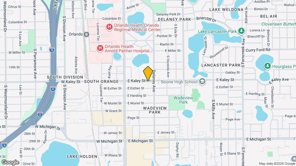 332 E Kaley St Map and Location Details