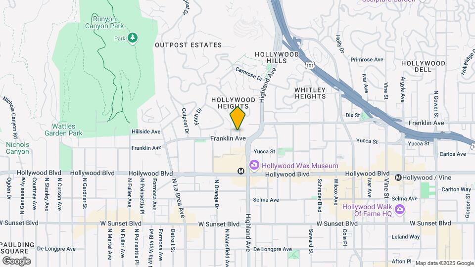 6857 Franklin Ave Map and Location Details