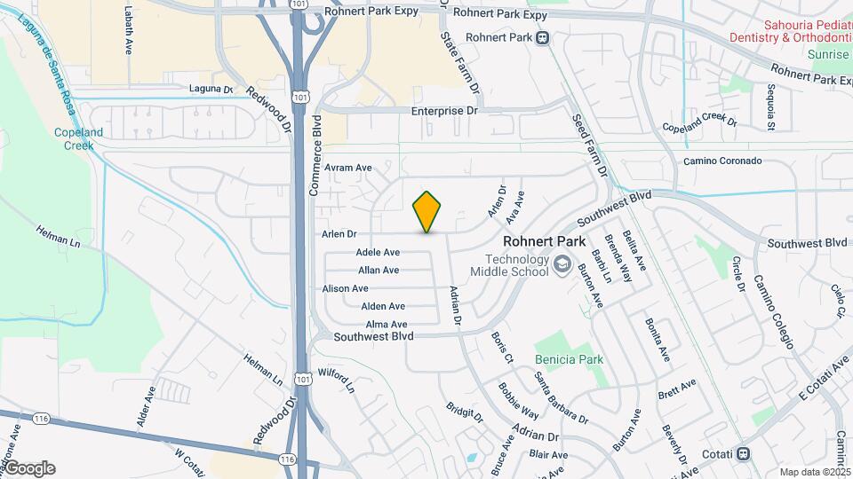 343 Arlen Dr Map and Location Details