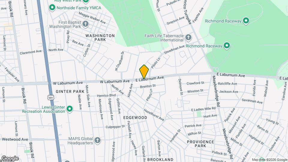 13 E Laburnum Ave Map and Location Details