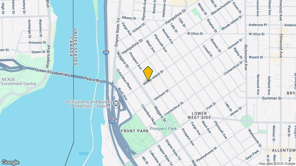 738 Prospect Ave, Unit Lower Map and Location Details